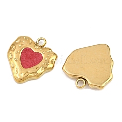 304 Stainless Steel with Enamel Pendants&nbsp;STAS-Z166-17G-03