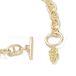 Brass Mariner Link Chain Bracelet Making&nbsp;KK-U020-12G