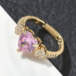 Brass Adjustable Finger Ring for Women&nbsp;CU-CBA7E55-05G