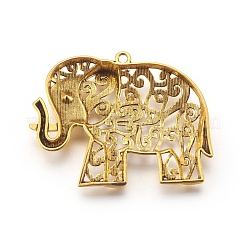 Tibetan Style Alloy Big Pendants&nbsp;TIBEP-29-AG-LF