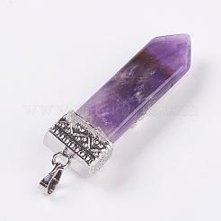 Natural Amethyst Big Pendants&nbsp;G-G718-A18