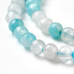 Natural Gemstone Hemimorphite Round Beads Strands&nbsp;G-L145-4mm-01