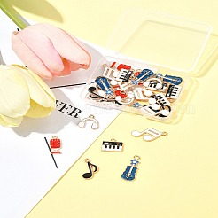30Pcs 6 Styles Alloy Enamel Charms&nbsp;FIND-FS0003-99