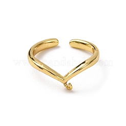 Brass Cuff Ring Components&nbsp;KK-NH0007-12G