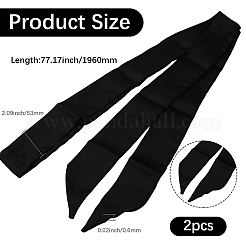 Skinny Polyester Hair Bands&nbsp;OHAR-WH20013-001E