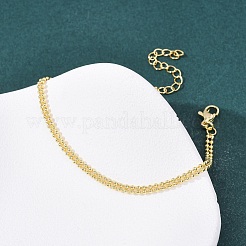 Brass Beaded Bracelets for Women&nbsp;BJEW-C140-19G