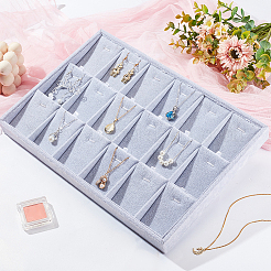 1Pc 18-Slot Velvet Pendant Necklace Displays&nbsp;PDIS-PH0001-05