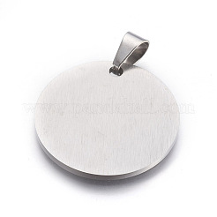 Tarnish Resistant 304 Stainless Steel Stamping Blank Tag Pendants&nbsp;STAS-L218-03P