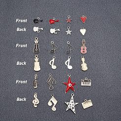 48Pcs 12 Style Light Gold Eco-Friendly Zinc Alloy Pendants&nbsp;FIND-FH0002-79
