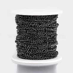 304 Stainless Steel Figaro Chains&nbsp;CHS-H016-04B-10M