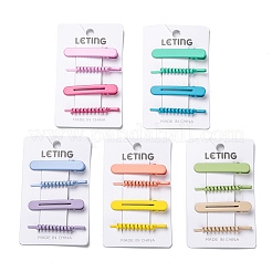 Spray Painted Alloy Alligator Hair Clips Sets&nbsp;PHAR-F009-06
