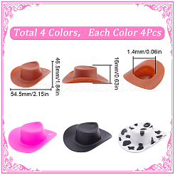 16Pcs 4 Styles Plastic Big Pendants&nbsp;KY-SC0002-13