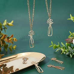 6Pcs 201 Stainless Steel Pendants&nbsp;STAS-UN0034-31