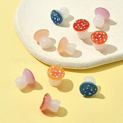 10Pcs Luminous Resin Mushroom Ornament&nbsp;RESI-FS0001-59