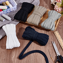 50M 5 Colors Flat Cotton Braided Cord&nbsp;OCOR-PH0006-79A