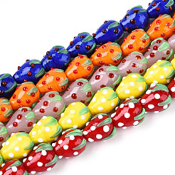 Handmade Lampwork Bumpy Beads&nbsp;LAMP-N033-02