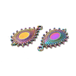 304 Stainless Steel Pendant Cabochon Settings&nbsp;STAS-H214-18RC