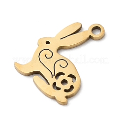 201 Stainless Steel Pendants&nbsp;STAS-Q341-02G