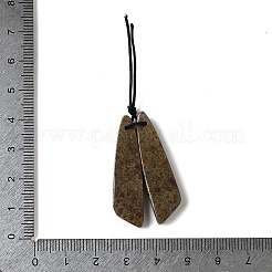 Natural Stichtite Pendants&nbsp;G-L617-H07-10x40mm