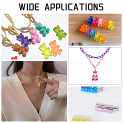 150Pcs 15 Colors Resin Cabochons&nbsp;CRES-AR0001-06