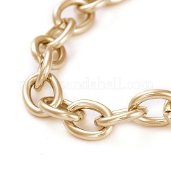 Unisex 304 Stainless Steel Cable Chain Bracelets&nbsp;BJEW-P245-39G