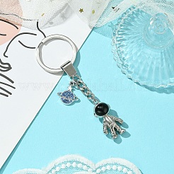 Alloy Enamel & Rhinestone Keychain&nbsp;KEYC-YW00044