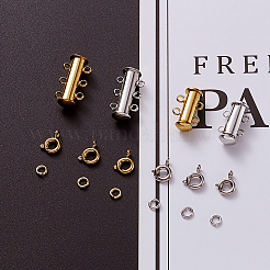 Brass Magnetic Slide Lock Clasps&nbsp;KK-TA0007-17