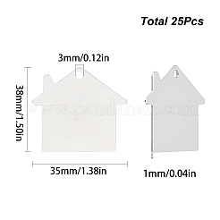 25Pcs Pet Aluminium Pendants&nbsp;ALUM-SC0001-07
