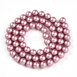 Baking Paint Pearlized Glass Pearl Bead Strands&nbsp;HY-N002-6mm-C01