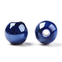 Glazed Porcelain Round Beads&nbsp;PORC-S489-8mm-05