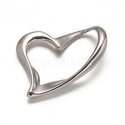 Tarnish Resistant 304 Stainless Steel Heart Linking Rings&nbsp;STAS-L162-10