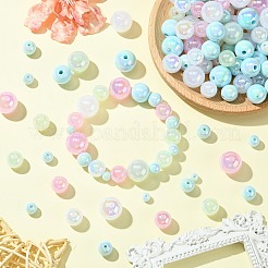 250G UV Plating Rainbow Iridescent Opaque Acrylic Beads&nbsp;PACR-CJ0001-38A