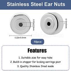 10Pcs 304 Stainless Steel Ear Nuts&nbsp;STAS-BBC0005-39P