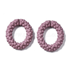 Spray Painted CCB Plastic Linking Rings&nbsp;CCB-Q091-011D