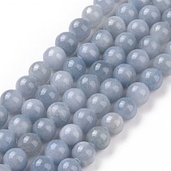 Natural Yellow Jade Beads Strands&nbsp;G-G598-8mm-YXS-18