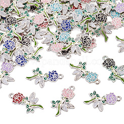 60Pcs Alloy Enamel Pendants&nbsp;ENAM-TA0003-75P