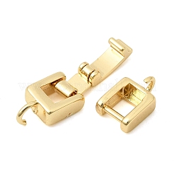 Brass Fold Over Clasps&nbsp;KK-Z150-20G-02
