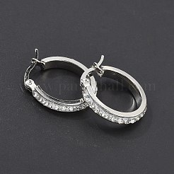 304 Stainless Steel Hoop Earrings&nbsp;LS-EJEW-N0031-11P