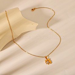 304 Stainless Steel Crystal Rhinestone Pendant Necklaces&nbsp;FS-WG5BCFA-02