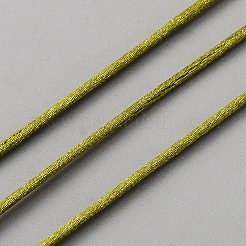 Nylon Satin Rattail Cords&nbsp;OCOR-WH0047-61C