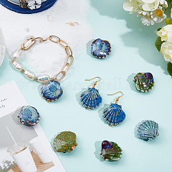 12Pcs 4 Colors Handmade Porcelain Beads&nbsp;PORC-PA0001-22