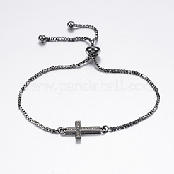 Adjustable Brass Bolo Bracelets&nbsp;BJEW-P200-11