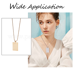 DIY 304 Stainless Steel Pendant Necklace Making Kits&nbsp;DIY-UN0002-35