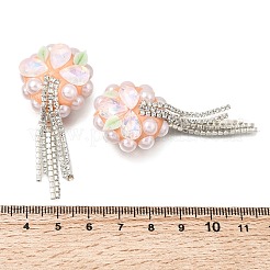 Handmade Polymer Clay Rhinestone Beads&nbsp;CLAY-Z006-02D