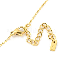 Ion Plating(IP) 304 Stainless Steel Pendants Necklace for Women&nbsp;NJEW-A027-05G