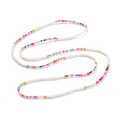 Glass Seed Beaded Elastic Waist Bead Chains&nbsp;NJEW-C00021