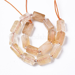 Natural Citrine Beads Strands&nbsp;X-G-S345-8x11-013