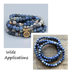3 Strands 3 Style Natural Blue Spot Jasper Beads Strands&nbsp;G-YS0001-03