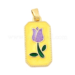 Brass Enamel Pendants&nbsp;KK-C134-41G