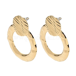 304 Stainless Steel Ring Stud Earrings&nbsp;EJEW-K268-63G